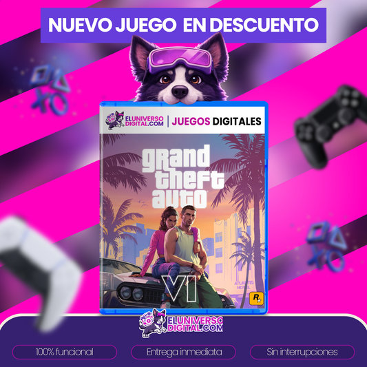 Grand Theft Auto VI (GTA 6) - Juego Digital para PlayStation 5